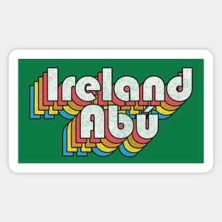 Ireland Abú / Ireland Forever! Retro Faded-Look Irish Design Sticker